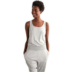 Boden Marled Gray Rachel Jersey Sleeveless Jumpsuit w/Racerback Size 4